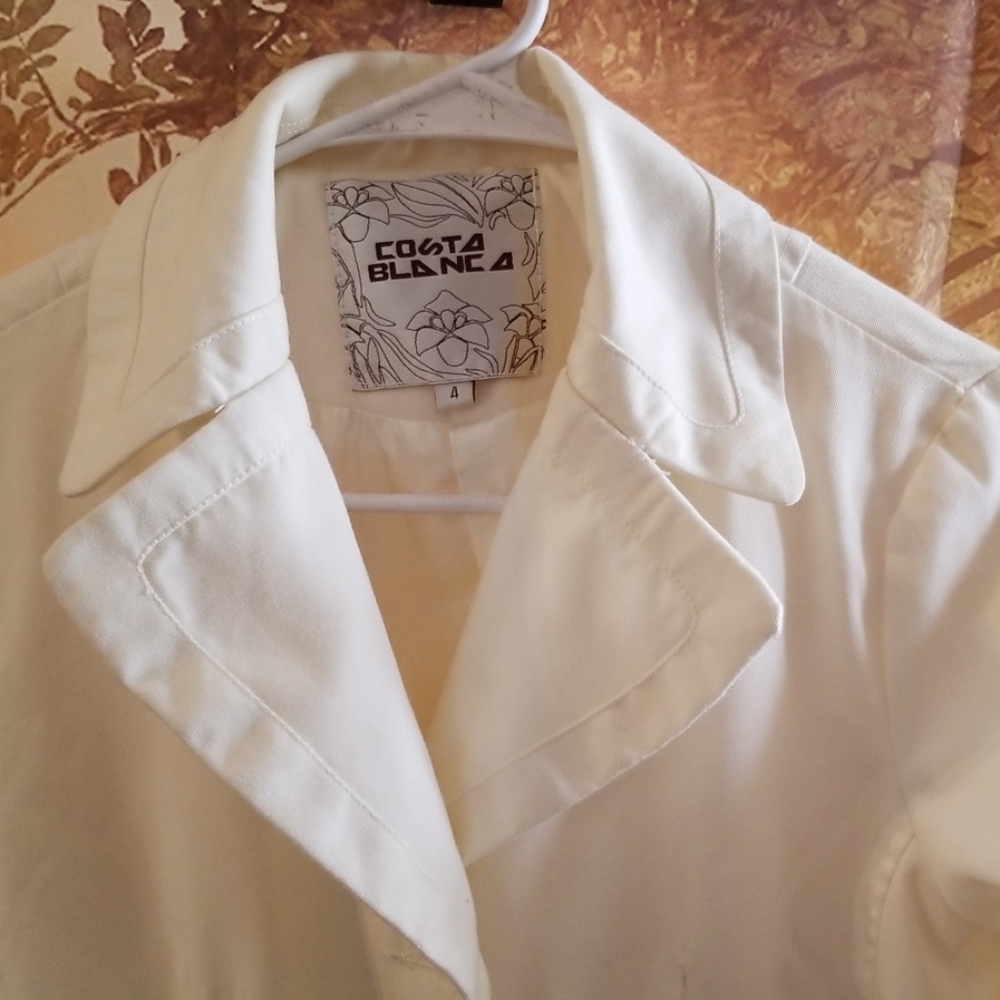 Size 4 Ivory Spring Coat - Picture 3 of 8